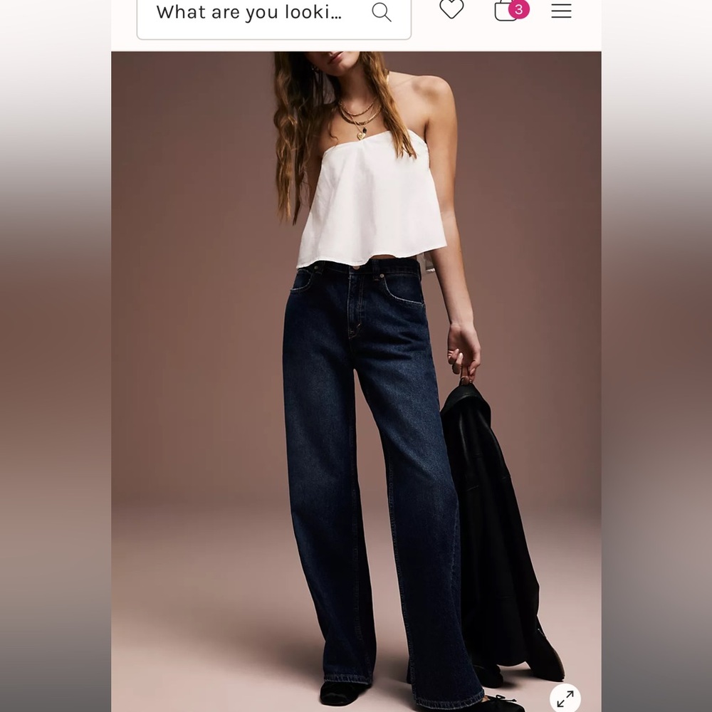 We the free tinsley baggy high rise denim jean 24